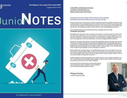 JuniorNOTES August 2026: Gesundheit als Erfolgsfaktor?